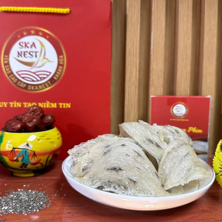 Tổ Yến sào còn lông nguyên chất 1 tổ yến nặng 9-10gr tặng Nhíp, táo đỏ, hạt chia, đường phèn. Yến Thô