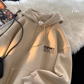 Áo hoodie mũ hai lớp NEW GOAL nỉ lót bông dày form rộng