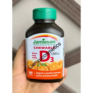 Vitamin D3 viên nhai Jamieson D3 1000IU 100 viên