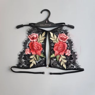 Bộ sự tập áo lót bralette tam giác xuyên thấu She quyến rũ cá tính xuất khẩu Mỹ số 8