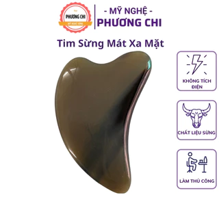 Tim Sừng Massage Mặt, Dụng Cụ Massage Nâng Cơ Mặt Làm Mịn Da, Miếng Cạo Gió | Mỹ Nghệ Phương Chi