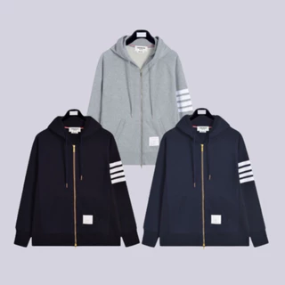 Áo Khoác Hoodie Zip ThomBrown Nam Nữ Cao Cấp, CHính Hãng, Chất Nỉ Bông Xịn Xò, Tag Mac Đầy Đủ Shop QV