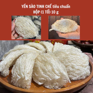 🎁🎁 Yến Sào Tổ nguyên chất nhiều sợi Nha Trang 1 tai nặng 10gr tặng táo đỏ, đường phèn, hạt chia - Yến Sào Tinh Chế Sợi