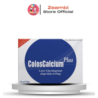 Canxi Zeambi hữu cơ coloscalcium plus hộp 20 gói, KM