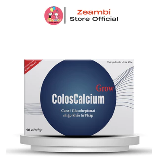 Canxi Zeambi Coloscalcium Grow Hữu cơ, Hộp 90 viên