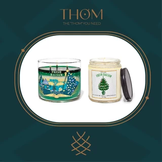 FRESH BALSAM | Nến thơm 3 bấc 411gr 1 bấc 198g Bath and Body Works 3 Wick Scented Candles