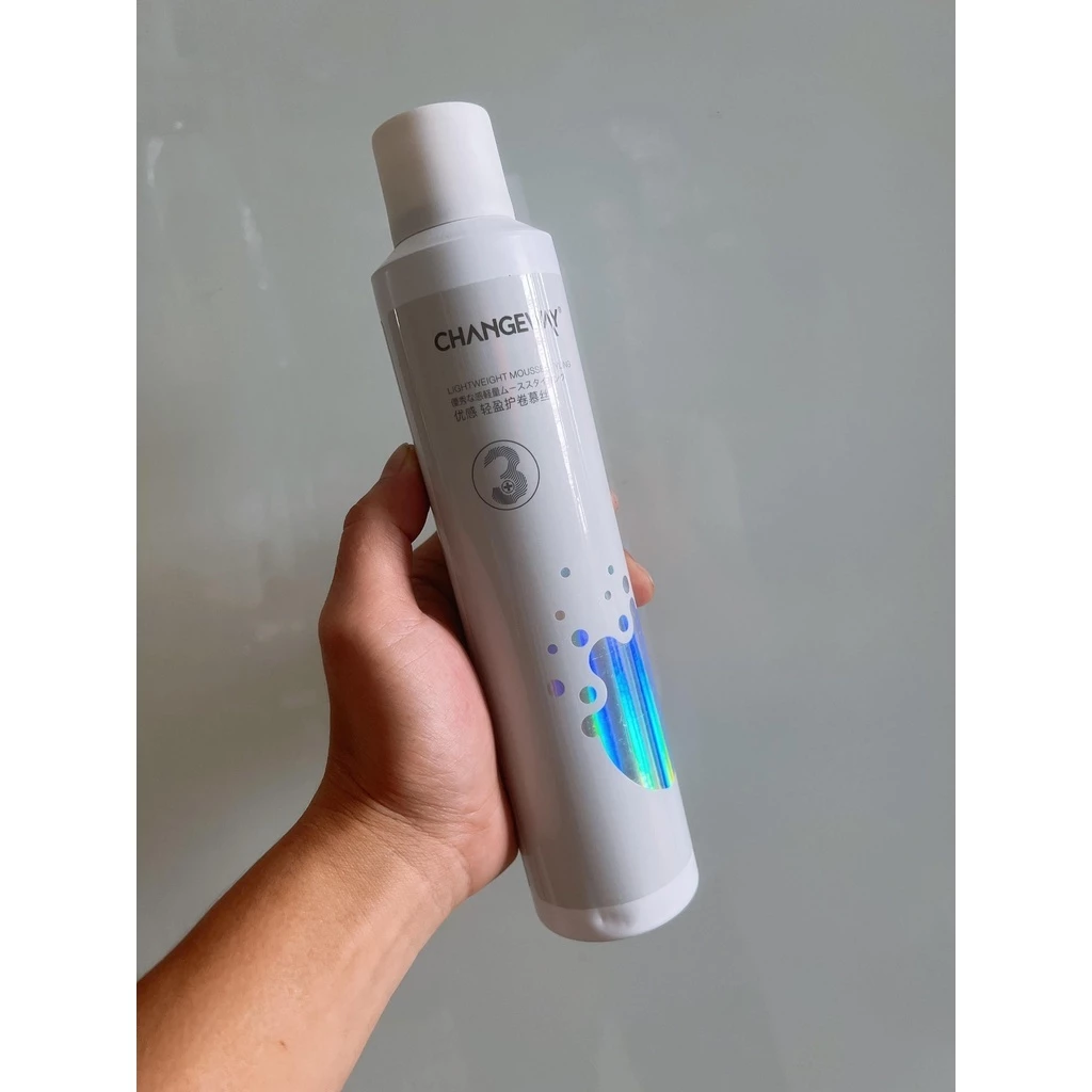 Bọt mềm giữ nếp tóc xoăn CHANGE WAY, Mousse mềm vuốt tóc, gel mềm, xả khô tạo kiểu