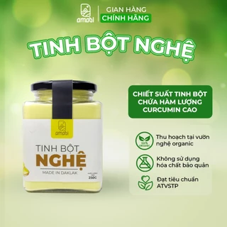 Tinh bột nghệ đỏ nguyên chất Amabi 100g/250g/500g, uống đẹp sáng da tốt cho dạ dày, bổ máu cho phụ nữ sau sinh