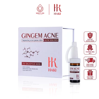 Serum ngừa mụn giảm thâm se khít lỗ chân lông HAKI Gingem Acne 15ML Chính Hãng