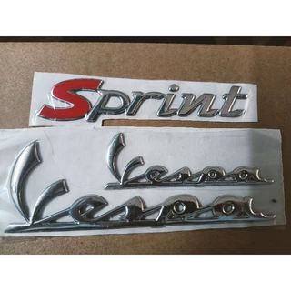 Bộ tem nổi xe Vespa sprint new