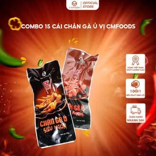 [Tặng Sốt Chấm] Combo 15 Cái Chân Gà Ủ Siêu Ngon CM Foods - Siêu to 45gr - Cam kết đổi hàng nếu có lỗi