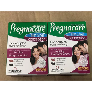 Vitamin tăng thụ thai Pregnacare Him & Her cho cả nam và nữ 60 viên Anh