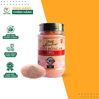 Muối hồng Himalaya nhập khẩu Pakistan dùng cho ăn kiêng, giảm cân, eatclean - Hũ 300g - Tôm Vàng