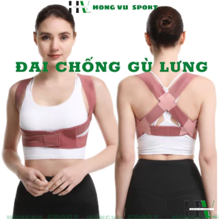 Đai Bảo Vệ Vòng 1 Cao Cấp HV440 chống gù lưng, định hình và nâng đỡ ngực khi tập gym, yoga