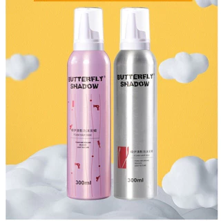 Gôm mềm giữ nếp tóc nữ Butterfly Shadow 300ml 80ml keo bọt dạng mềm tạo kiểu và giữ nếp tóc uốn xoăn tự nhiên bồng bềnh