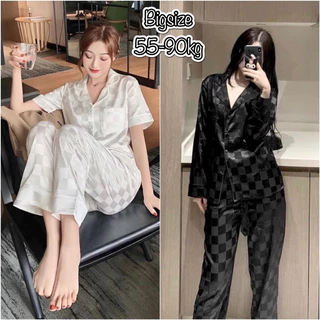 (Bigsize) Đồ Bộ Lụa Gấm Hoạ Tiết - NEW - HOT TREND