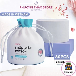 Khăn mặt khô Gumi dùng 1 lần lau khô, lau ướt - Khăn lau mặt dùng một lần