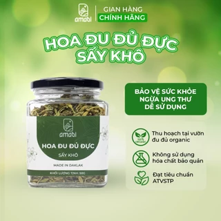 Hoa đu đủ đực sấy nguyên chất 100g/500g, kích thích tiêu hóa, ngăn ngừa ung thư, tốt cho hô hấp - Amabi