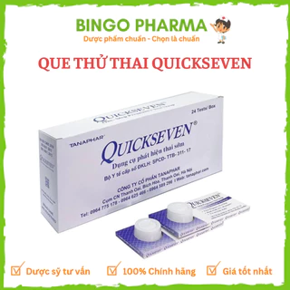 Que thử thai Quickseven 2 vạch chính xác - test thử thai hai vạch sớm nhanh hiệu quả tức thì