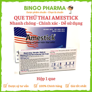 Que thử thai Amestick Tanaphar  - dụng cụ phát hiện có thai sớm, nhanh chóng, chính xác, dễ sử dụng