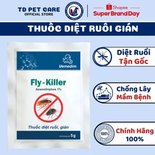 Gói Bột Diệt Ruổi Kiến Gián Hiệu Quả Tận Gốc Fly Killer- Diệt Côn Trùng Ve Bọ Kiến Dán TD Pet Care