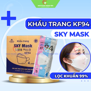Khẩu trang y tế 4 lớp KF94 Sky Mask - Bảo vệ sức khỏe, kháng khuẩn lọc bụi 99%