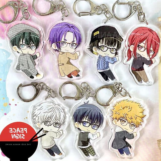 (ĐEO KÍNH) Móc khóa BLUE LOCK in hình chigiri rin nagi reo anime chibi mica acrylic keyring dễ thương