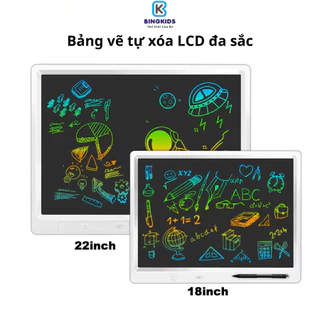 Bảng vẽ điện tử đa sắc, bảng vẽ thông minh cỡ lớn  18,22 inch màn hình LCD cho bé kèm bút vẽ