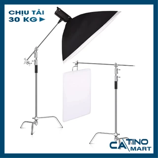 Chân Đèn C Stand Kim Loại & Boom Treo Đèn Inox 304 Cao Cấp. Bảo Hành 12 Tháng ( Lỗi Đổi Mới )