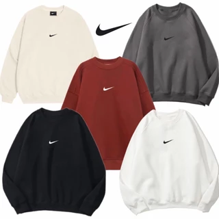 Áo sweater nike logo thêu nam nữ, Áo swt nike nam nữ form rộng PYPY STORE