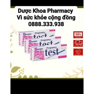 Que thử thai 2 vạch độ chính xác cao Quick test, que thử HCG