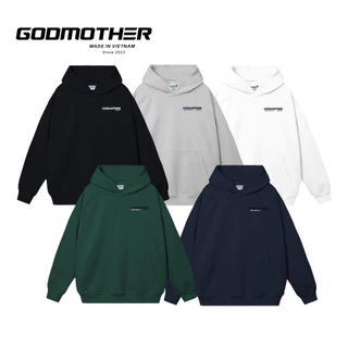 Áo Hoodie Basic Cao Cấp Godmother Form Rộng Oversize Nam Nữ