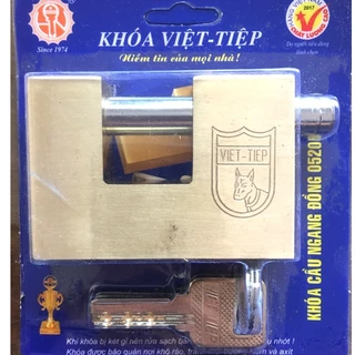 Khoá Việt Tiệp cầu 12, cầu 10 ngang - 05206, 05207, 3 chìa vi tính chống trộm - chính hãng