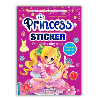 Sách - Princess sticker - Dán hình công chúa - Công chúa xinh xắn