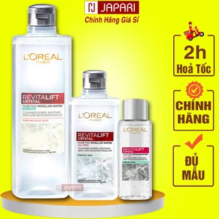 Nước Tẩy Trang Cho Da Dầu Mụn Loreal 400ml/ 30ml Mini CHÍNH HÃNG - Tẩy Trang L Oreal Sạch Sâu - Dầu Tẩy Trang JAPARI