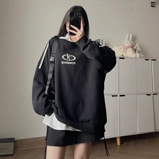 Áo sweater nữ form rộng chất vải chân cua dày dặn POWE 10642 - Jemcloset