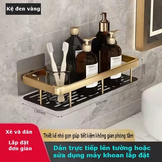 Kệ để đồ kệ góc dán tường đa năng hợp kim nhôm bền nhẹ không cần khoan đục sử dụng cho nhà bếp nhà tắm