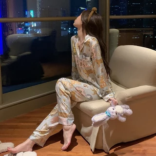 [Săn Sỉ] Pijama Lụa Cao Cấp Đồ Bộ Mặc Nhà Ngủ Nữ Chất Lụa Siêu Mềm Mát Mịn - Sillk Homewear