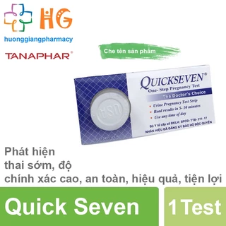 Que thử thai Quickseven 2 vạch chính xác Test thử thai hai vạch sớm nhanh hiệu quả tức thì huonggiangpharmacy2