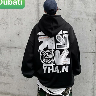 ÁO HOODIE LÓT NHUNG TAY DÀI OVERSIZE IN MŨI TÊN PHONG CÁCH HÀN QUỐC CAO CẤP MỚI - DUBATI FASHION