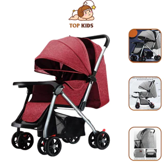 Xe Đẩy Gấp Gọn TOPKIDS Đảo Ngược 2 Chiều Có Bánh Xe Giảm Xóc Cho Bé Yêu.TK24