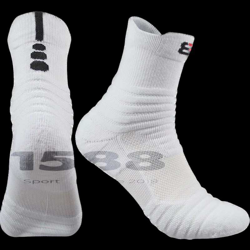 1 Đôi Tất Vớ Vân Chống Trơn 8 Sport Lót Xù Bông Dày Đá Bóng, Bóng Chuyền, Cầu Lông,…