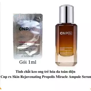 Tinh Chất Keo Ong CNP Rx –  Skin Rejuvenating Propolis Miracle Ampule Serum Cấp Ẩm Cho Da Căng Mọng