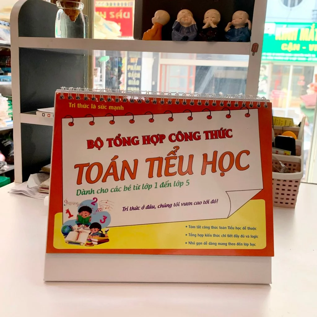 Combo Bộ Lịch Công Thức Toán Học, Ngữ Văn - Làm Văn Tiểu Học, Tổng Hợp Kiến Thức Dành Cho Học Sinh Cấp 1