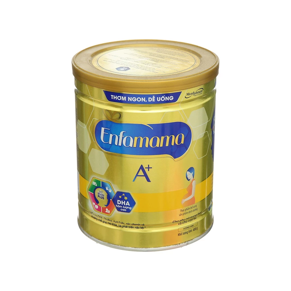 Sữa Enfamama A+ 360 Brain Plus Hương vani 400g Cho Phụ Nữ Mang Thai Và Cho Con Bú