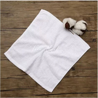 Khăn Trắng Vuông, Khăn Cotton 30x30cm Khăn Khách Sạn, Khăn Lau Tay, Siêu Hút Nước 338(TeonTowel.vn)