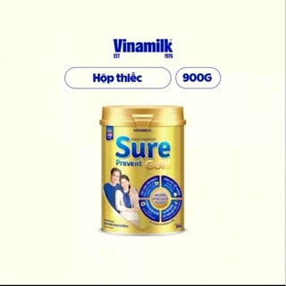 Sữa bột cho người lớn tuổi Vinamilk Sure Prevent 900g (Hộp thiếc) - bổ sung dinh dưỡng và tăng cường sức khỏe