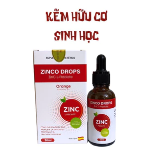 Kẽm sinh học hữu cơ ZINCO DROPS Chai 30ml