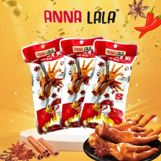 Combo 20 cái chân gà cay ủ vị Anna Lala-đồ ăn vặt chân hà cay ủ vị tứ xuyên tương thơm ăn liền