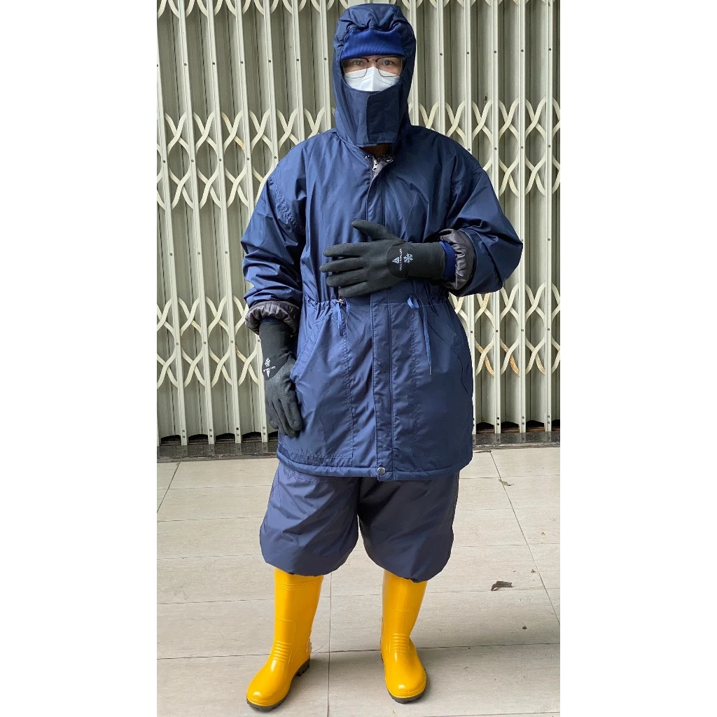 quần áo kho lạnh âm ( -25 ĐỘ) cho kho cấp đông, thủy sản, thịt cá giữ ấm tuyệt đối.